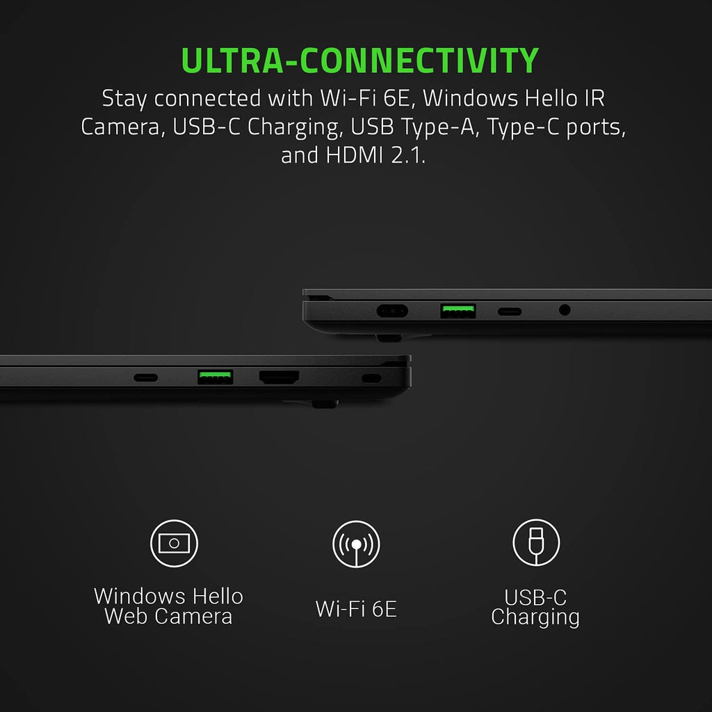 Blade 14 Gaming Laptop: AMD Ryzen 9 5900HX 8 Core, NVIDIA Geforce RTX 3070, 14" QHD 165Hz, 16GB RAM, 1TB SSD - CNC Aluminum - Chroma RGB - THX Spatial Audio - Vapor Chamber Cooling