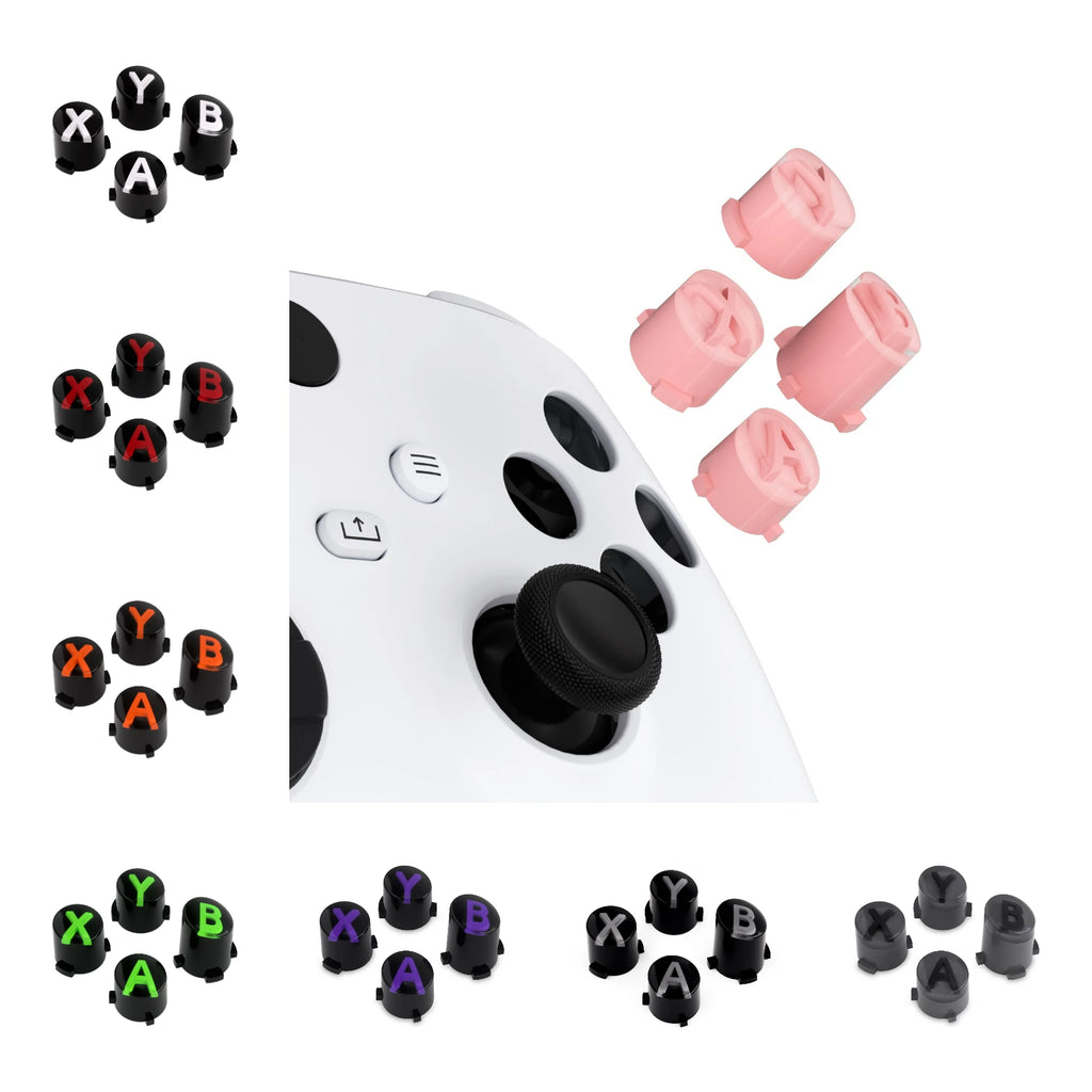 Replacement ABXY Buttons Three-Tone Classic Symbols for Xbox Core Wireless Controller, Xbox One S/X, Elite V1/V2