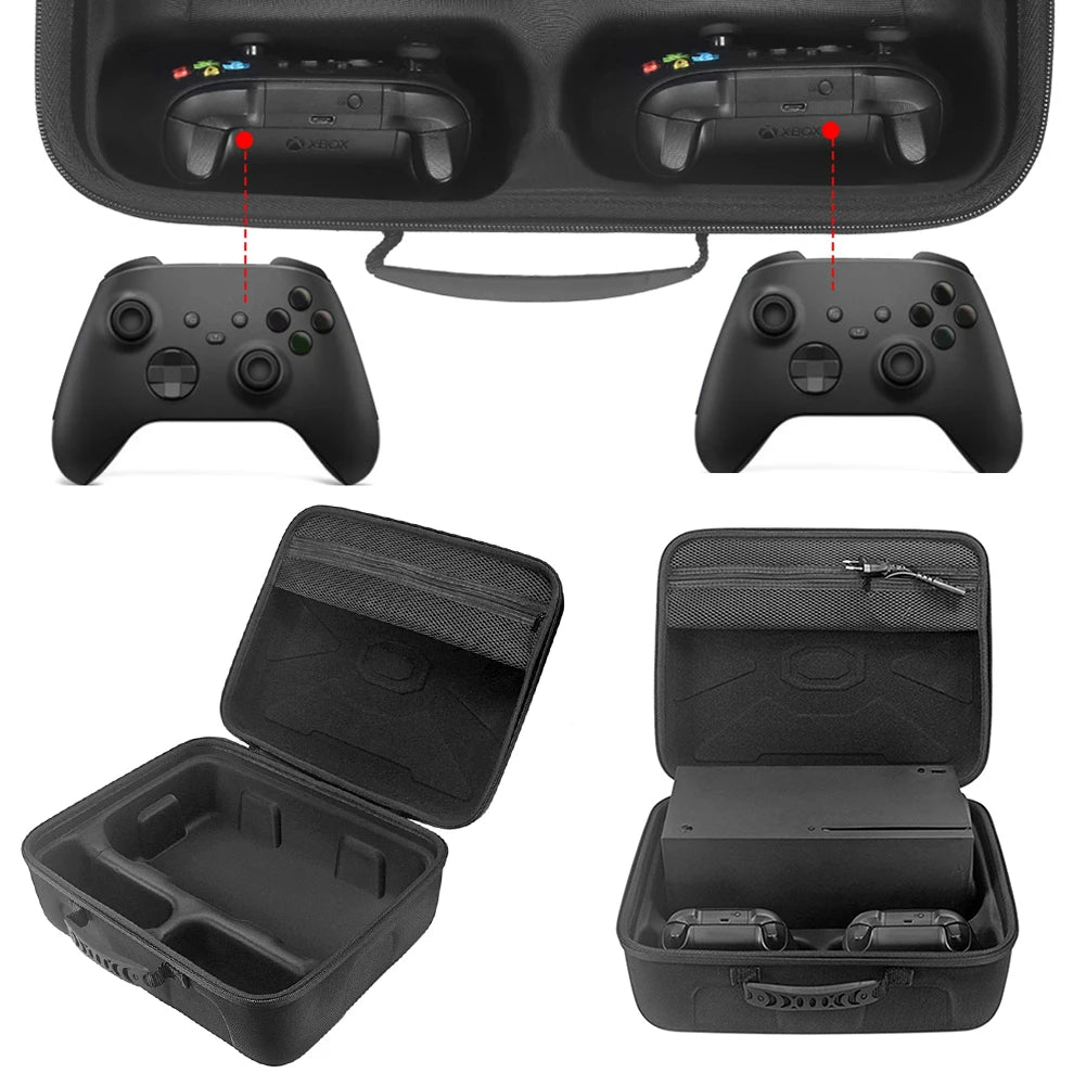 Hard Carrying Case for Xbox Series X Game Console Storage Bag Travel Storage Bag for Wireless Controllers and Accessories
