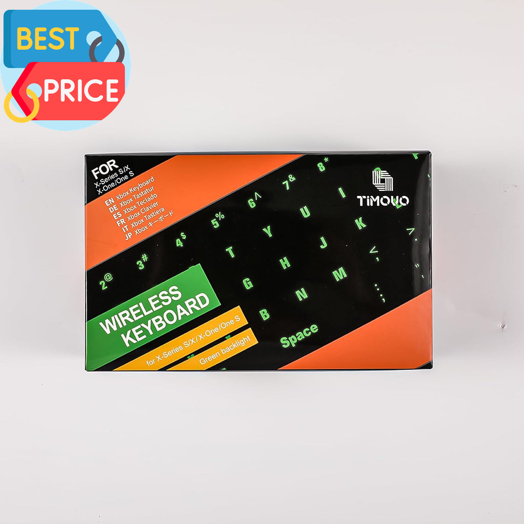 Green Backlight Keyboard for Xbox One, Xbox Series X/S,Wireless Chatpad Message