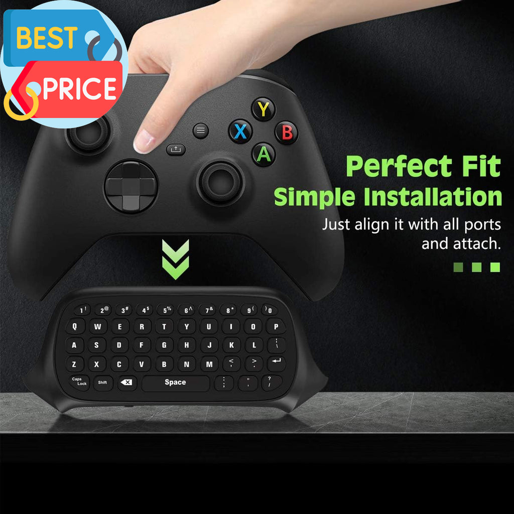 Green Backlight Keyboard for Xbox One, Xbox Series X/S,Wireless Chatpad Message