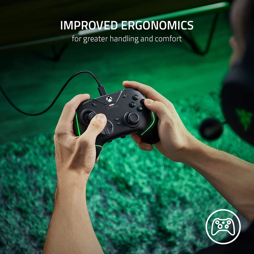 Razer Wolverine V2 Chroma Wired Gaming Pro Controller for Xbox Series X|S, Xbox One, PC: RGB Lighting - Remappable Buttons & Triggers - Mecha-Tactile Buttons & D-Pad - Trigger Stop-Switches - Black