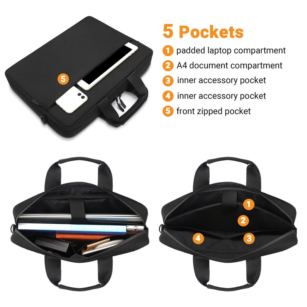 Waterproof Laptop Case Sleeve Messenger Bag with Shoulder Strap for 17 17.3 Inch