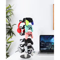 6-Tier Controller Headphone Stand Desktop Organizer for Gaming Controllers and Headsets Universal Compatibility
