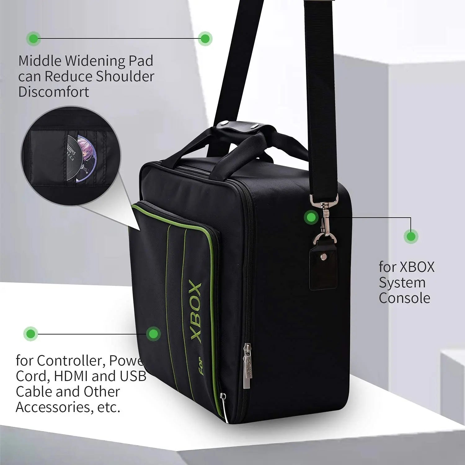 Carrying Case for Xbox Series X S, Xbox Series X Carrying Case Travel, Travel Bag for Xbox Console, Controllers&Otheraccessories