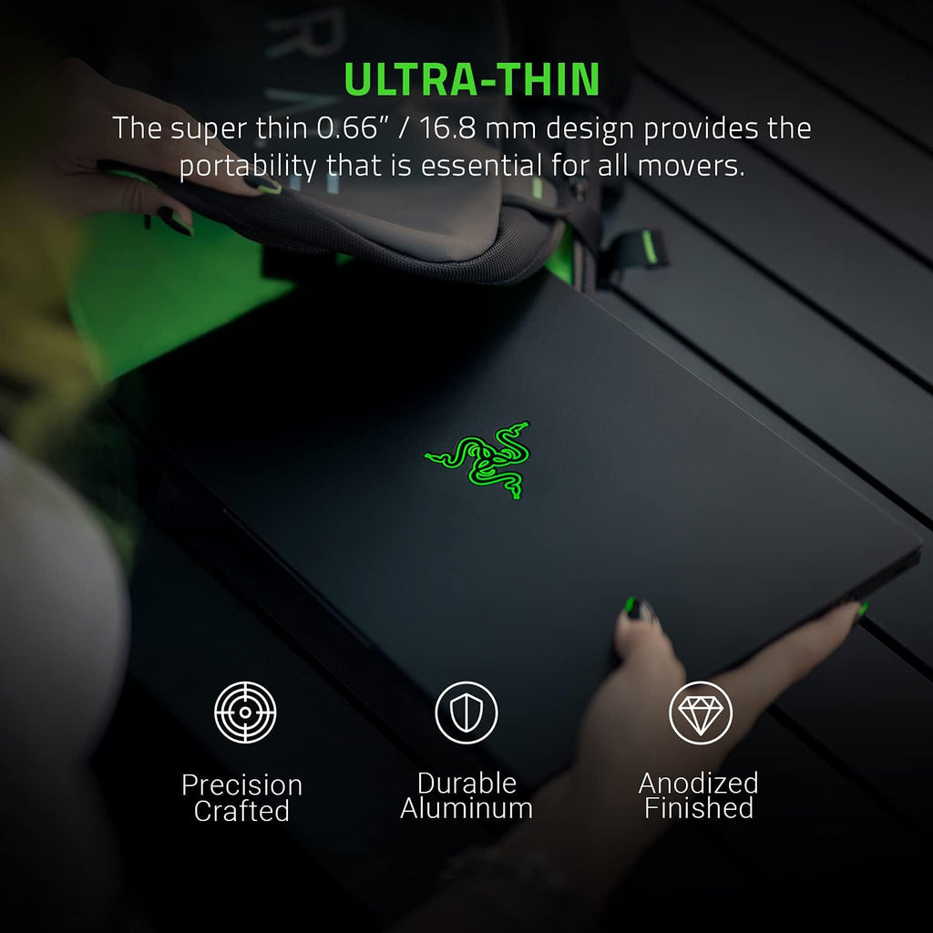 Blade 14 Gaming Laptop: AMD Ryzen 9 5900HX 8 Core, NVIDIA Geforce RTX 3070, 14" QHD 165Hz, 16GB RAM, 1TB SSD - CNC Aluminum - Chroma RGB - THX Spatial Audio - Vapor Chamber Cooling